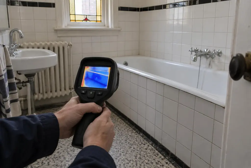 Lekdetectie Barendrecht – onderzoek in een badkamer van een oudere woning